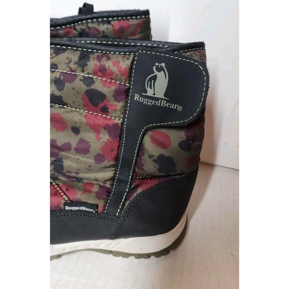 Rugged Bear 2 Kids Girls winter Snow Boots Colorful Camouflage Waterproof - Picture 3 of 12